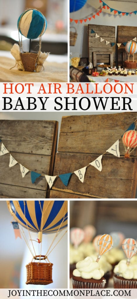 Vintage Hot Air Balloon Baby Shower