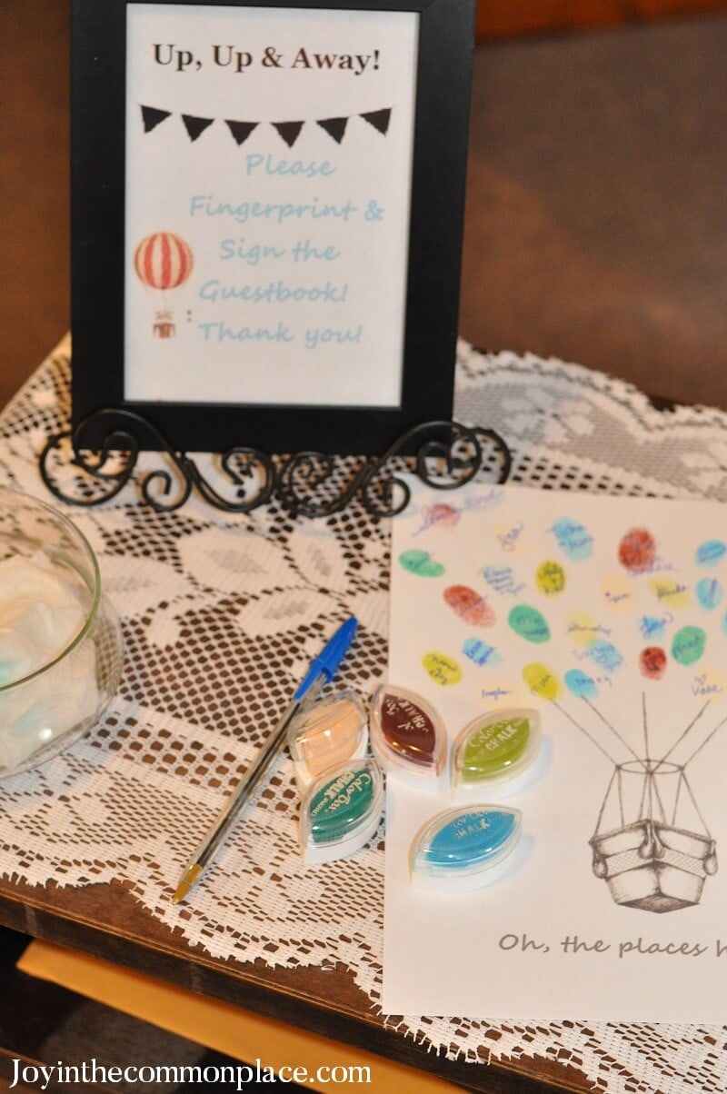 Vintage Hot Air Balloon Baby Shower