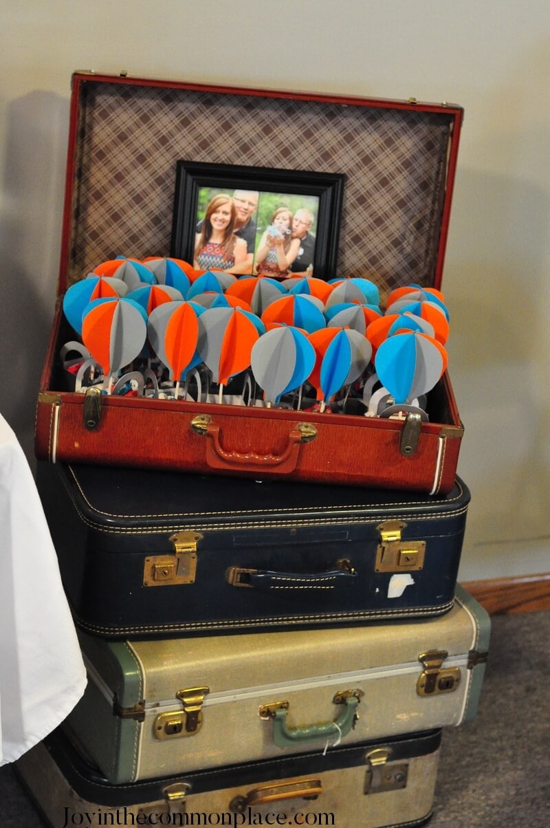 Vintage Hot Air Balloon Baby Shower