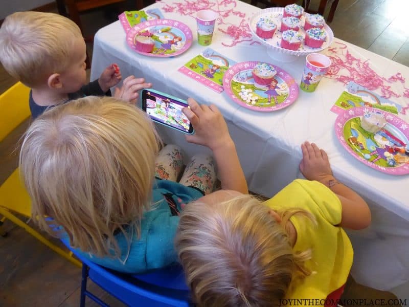 Kids Watching Magic Xperience App