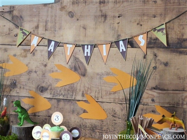 Rustic Dinosaur Birthday Party