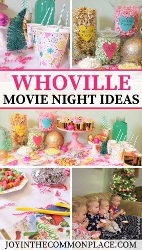 Bright and colorful whoville & the Grinch movie night