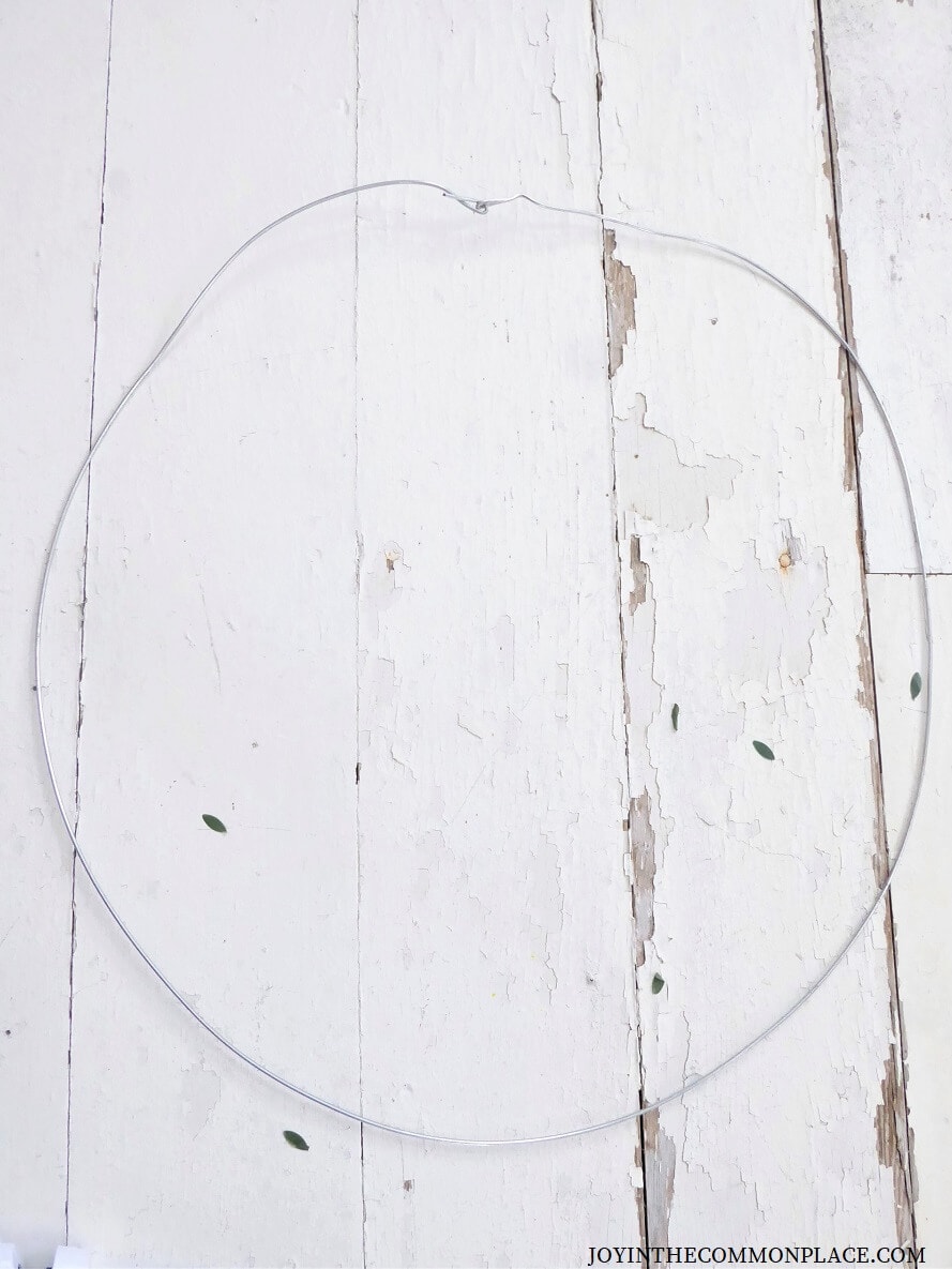 DIY Floral Wreath Backdrop