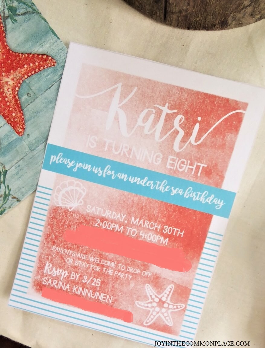 Under the Sea Birthday Party Ideas