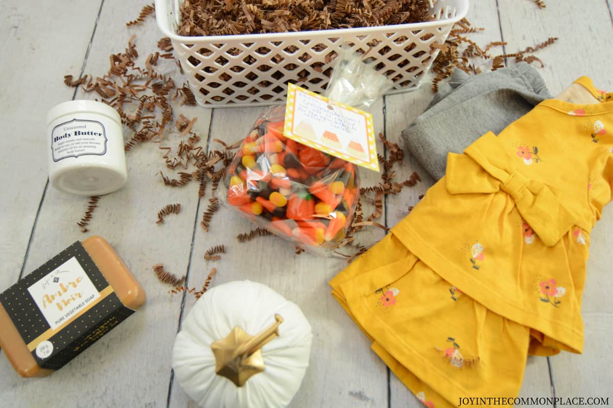 Fall Themed Baby Shower Gift Basket