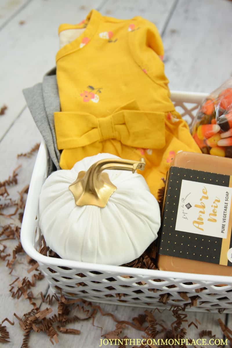 Fall Themed Baby Shower Gift Basket