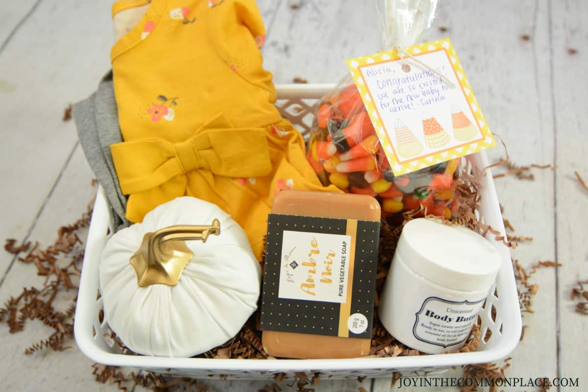 Fall Themed Baby Shower Gift Basket