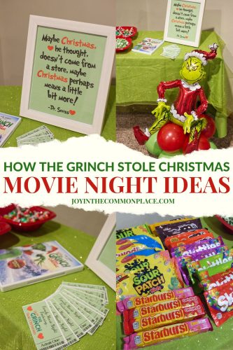 How the Grinch Stole Christmas Movie Night