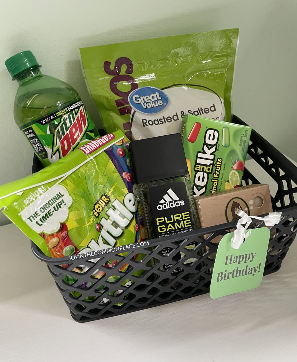 Green Themed Gift Basket Ideas for Him