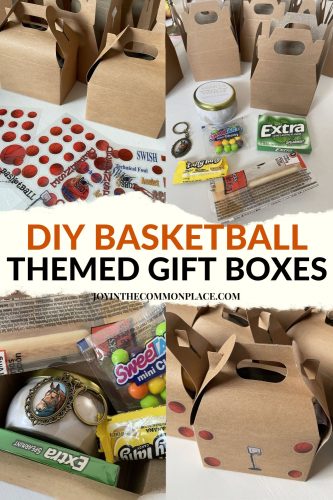 DIY Basketball Themed Gift Boxes