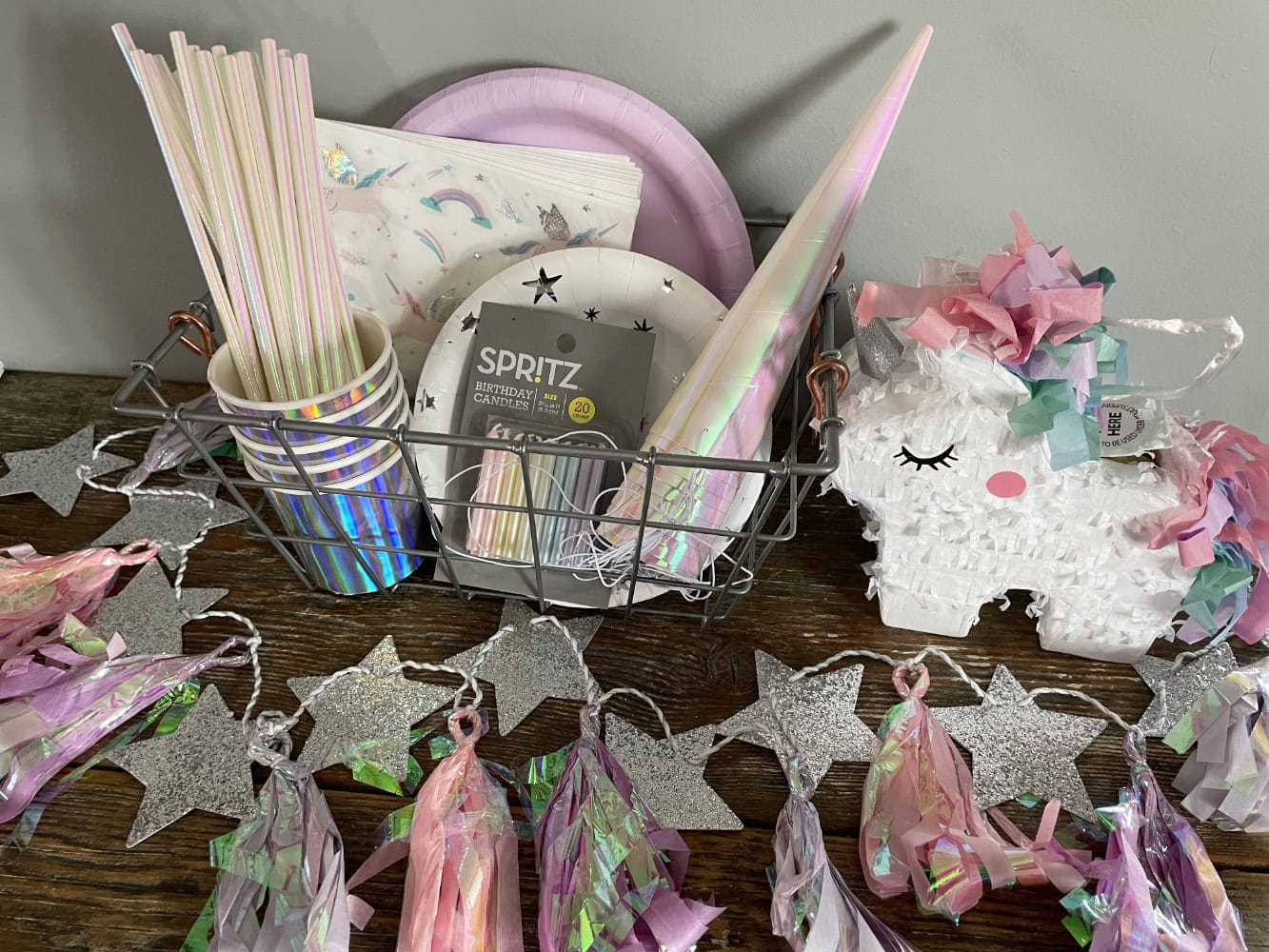 Iridescent unicorn birthday party ideas for girls