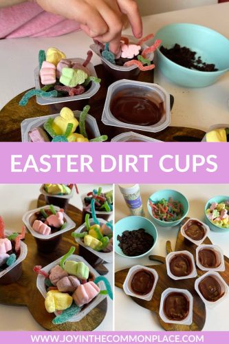 How to Make Easter Dirt Cups for Kids